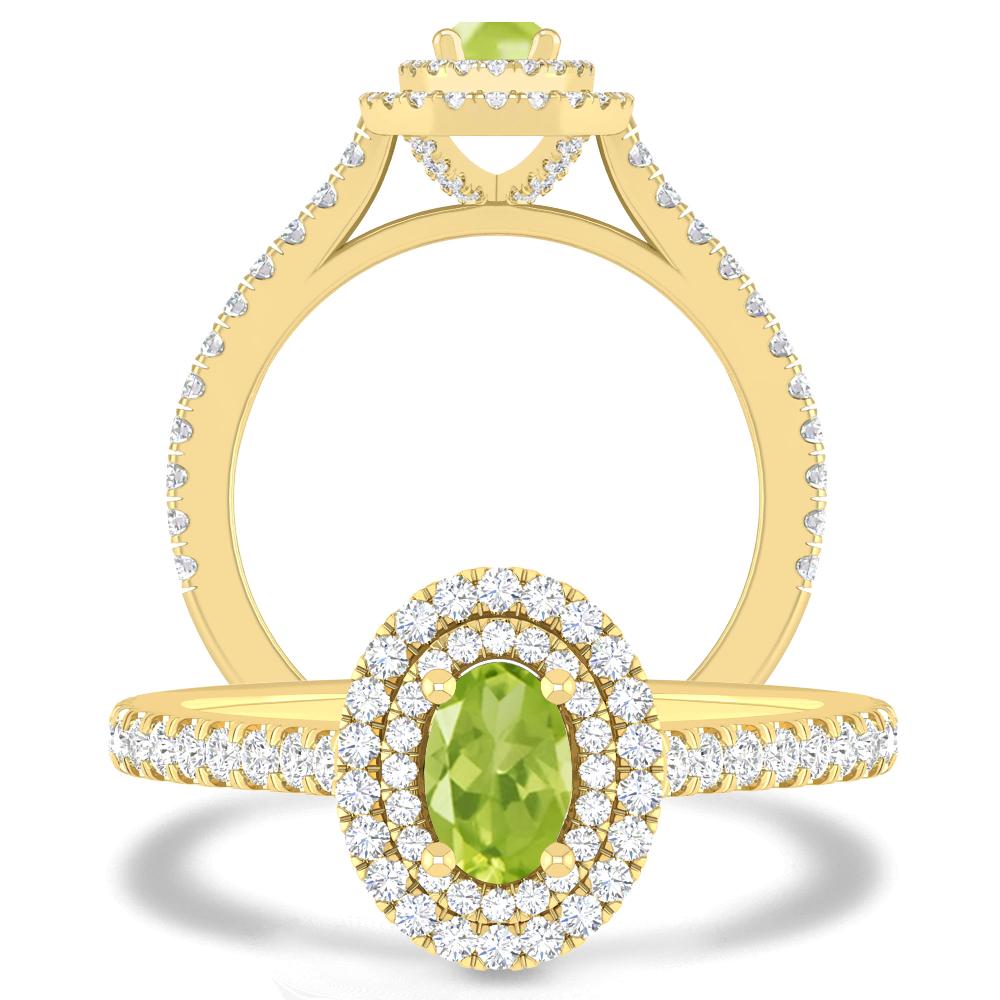 Yellow Gold - Peridot