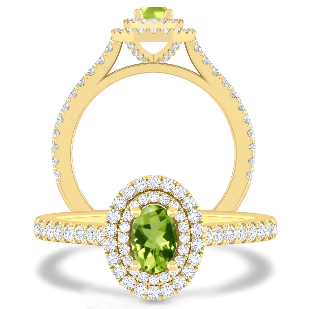 Yellow Gold - Peridot