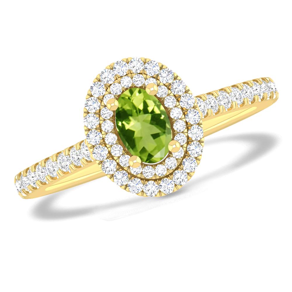 Yellow Gold - Peridot