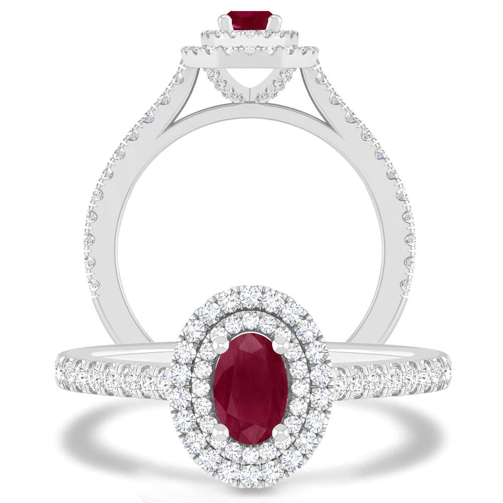 White Gold - Ruby