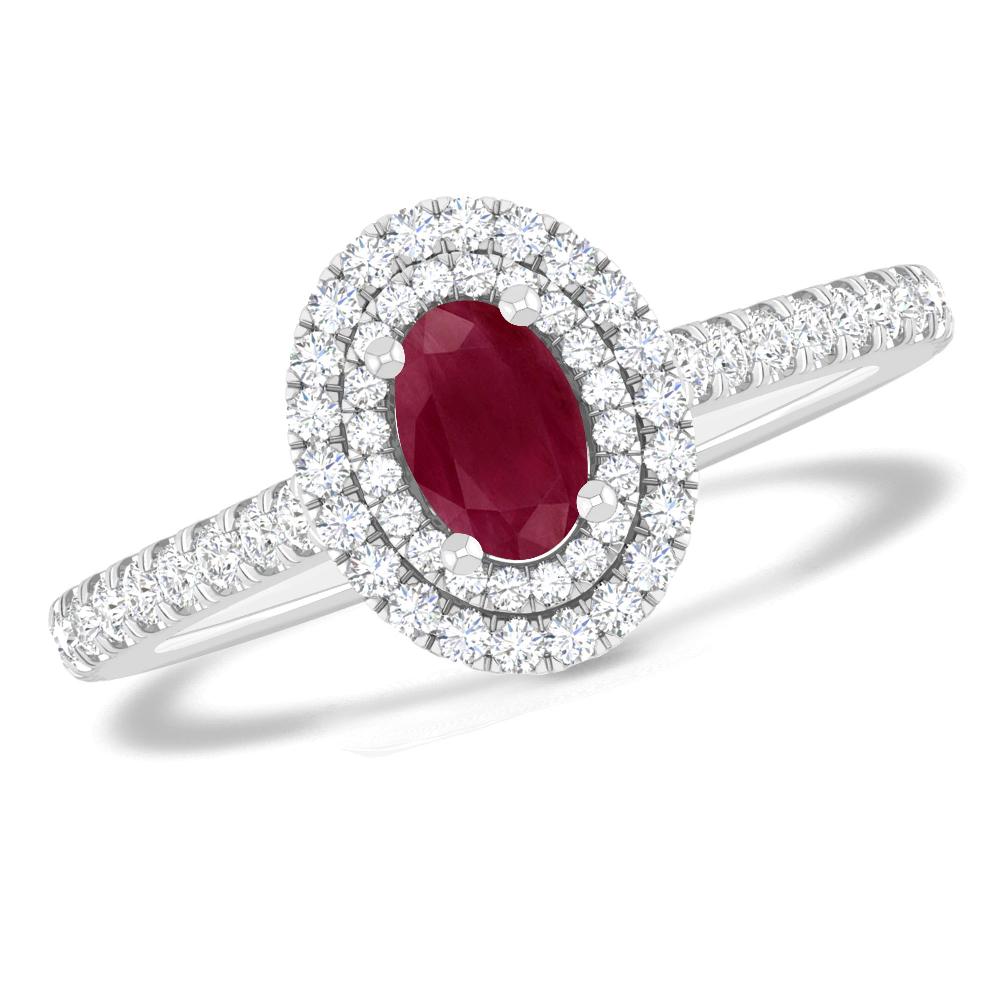 White Gold - Ruby