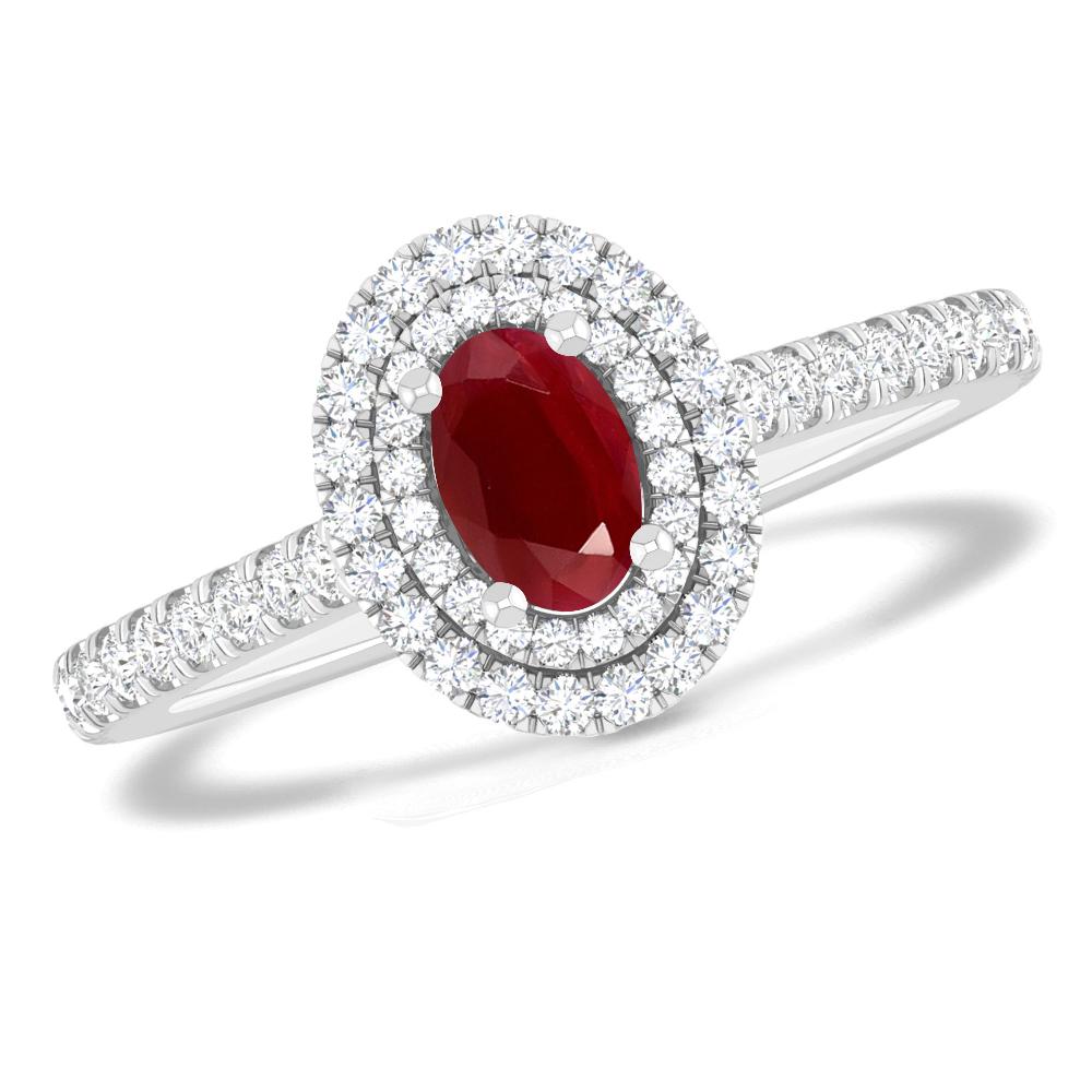 White Gold - Ruby