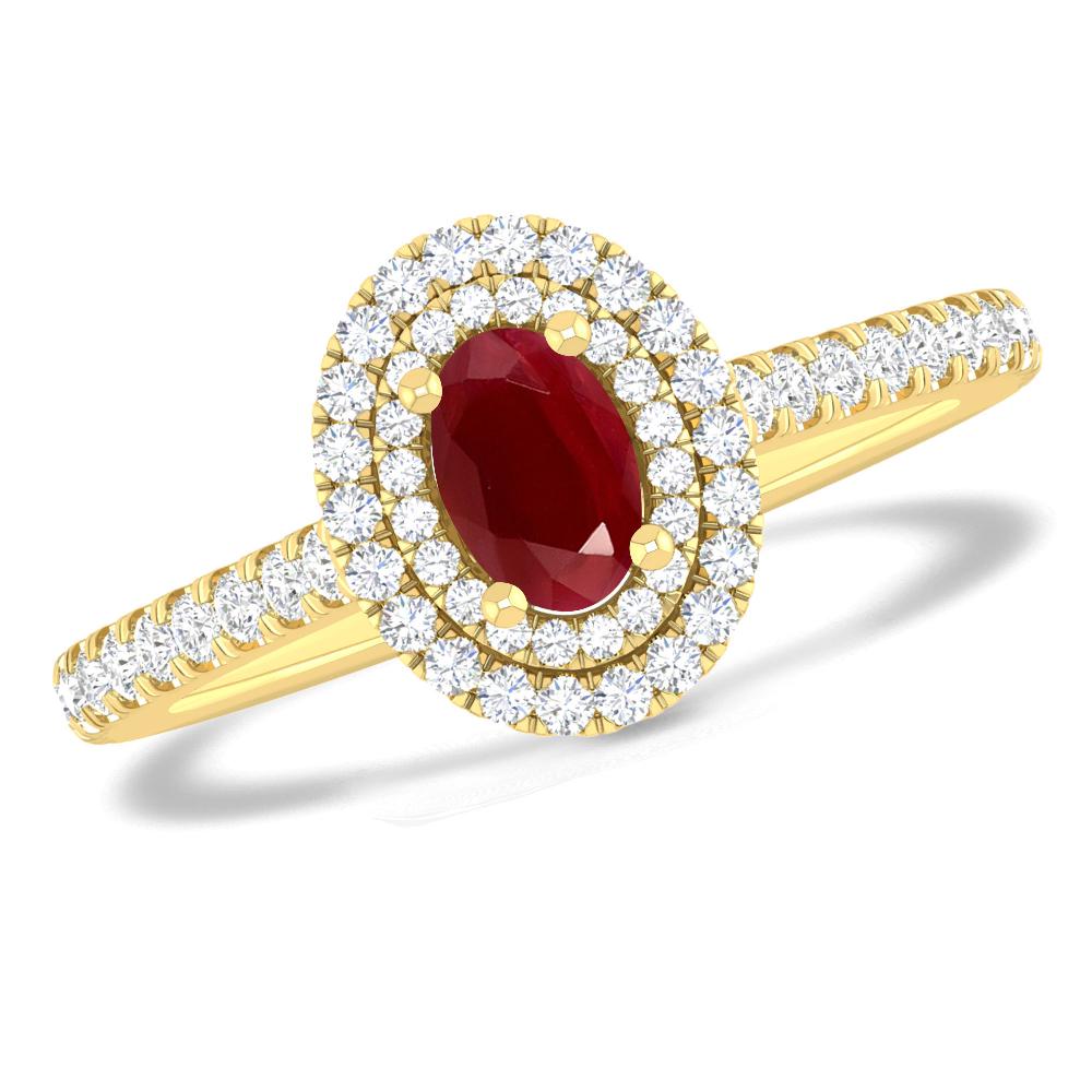 Yellow Gold - Ruby