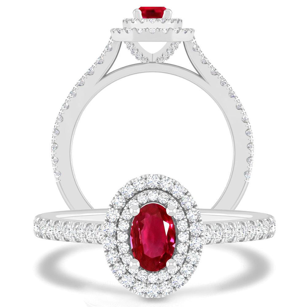 White Gold - Ruby