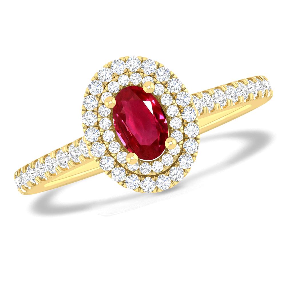 Yellow Gold - Ruby