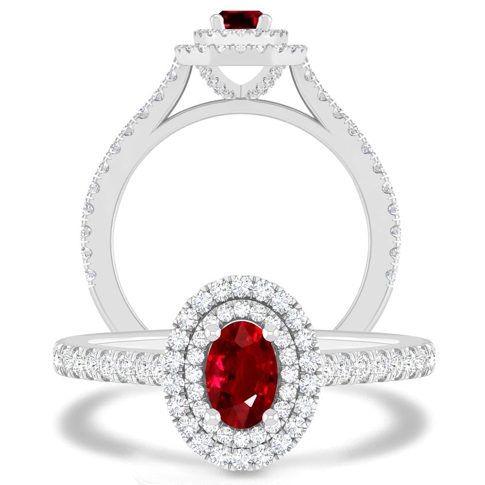 White Gold - Ruby