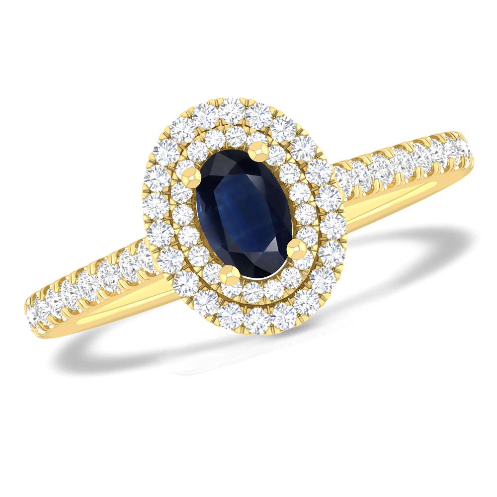 Yellow Gold - Sapphire