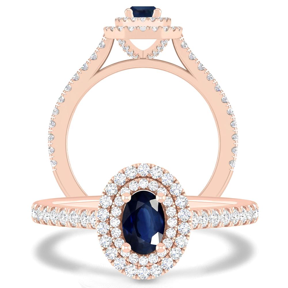 Rose Gold - Sapphire