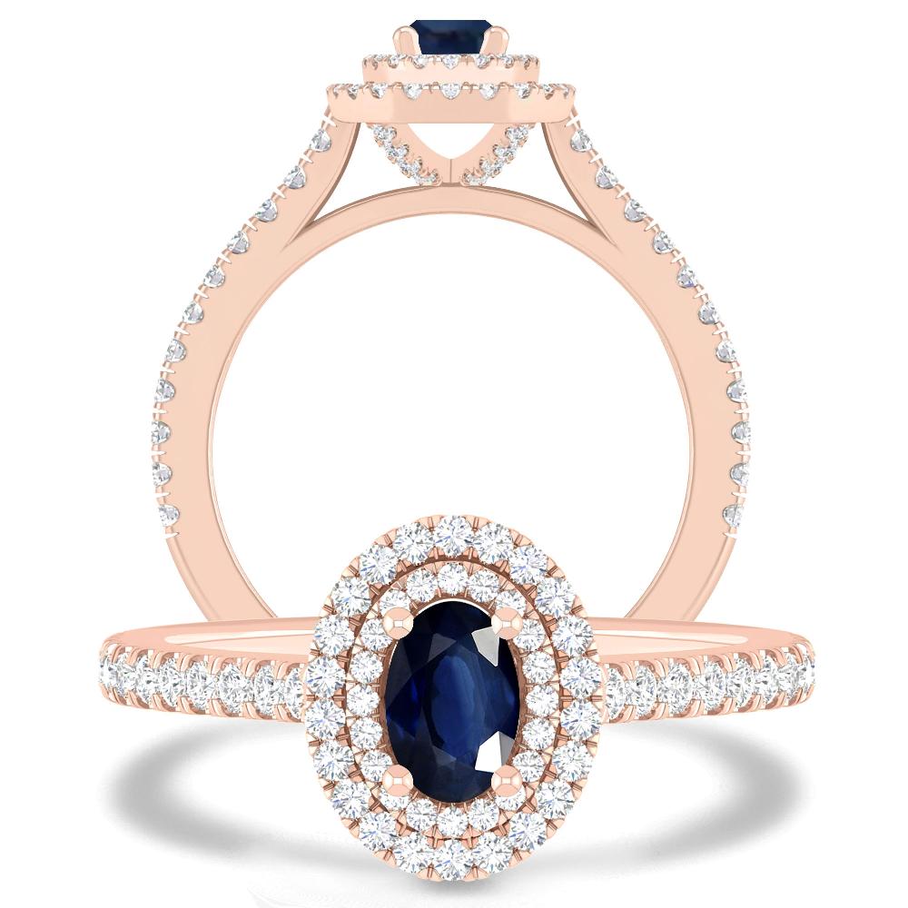Rose Gold - Sapphire