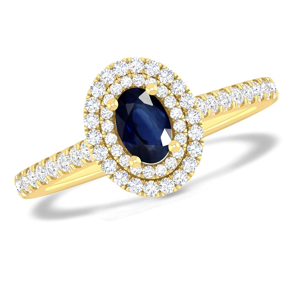 Yellow Gold - Sapphire