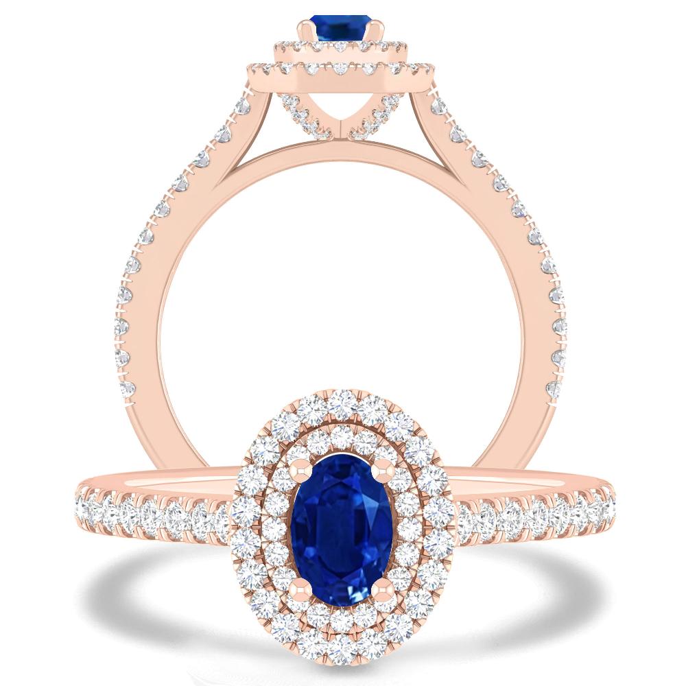 Rose Gold - Sapphire