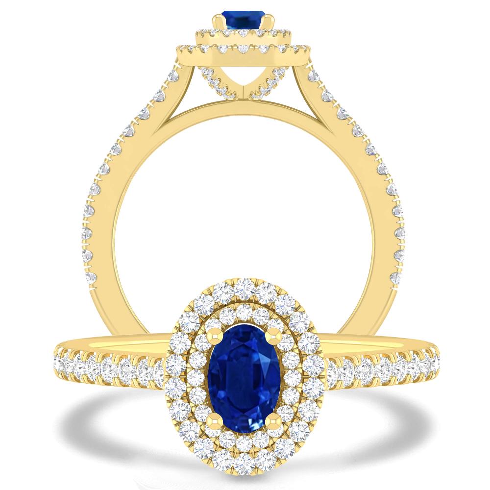 Yellow Gold - Sapphire