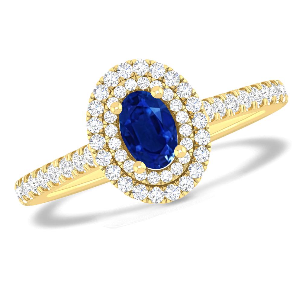 Yellow Gold - Sapphire