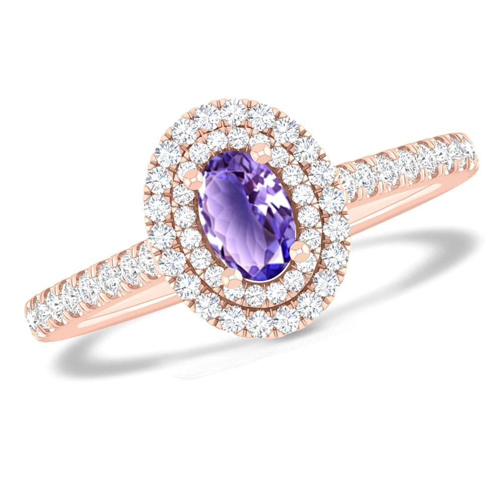 Rose Gold - Tanzanite