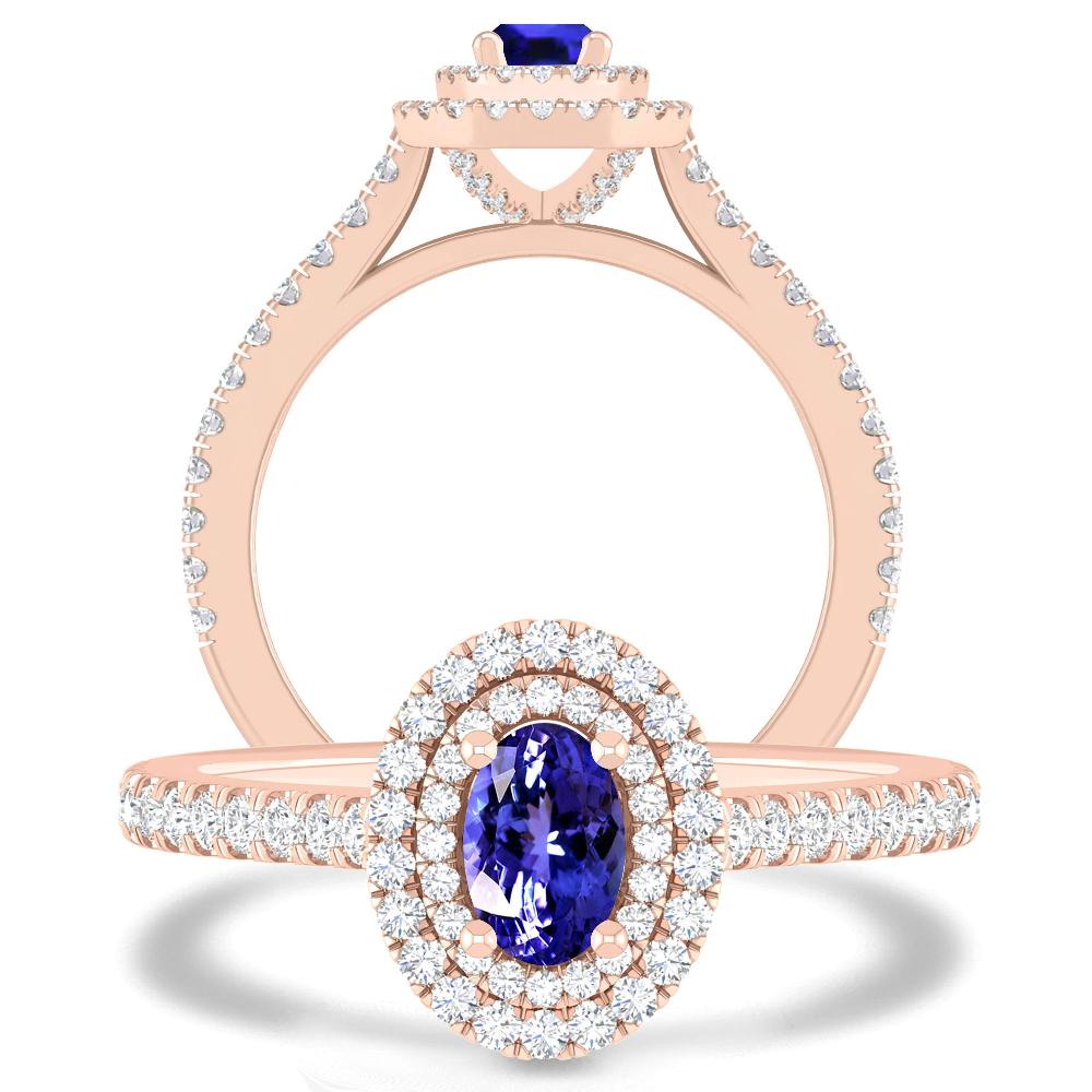 Rose Gold - Tanzanite