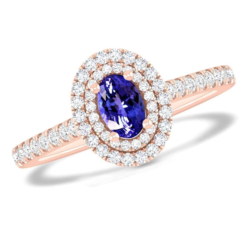 Rose Gold - Tanzanite