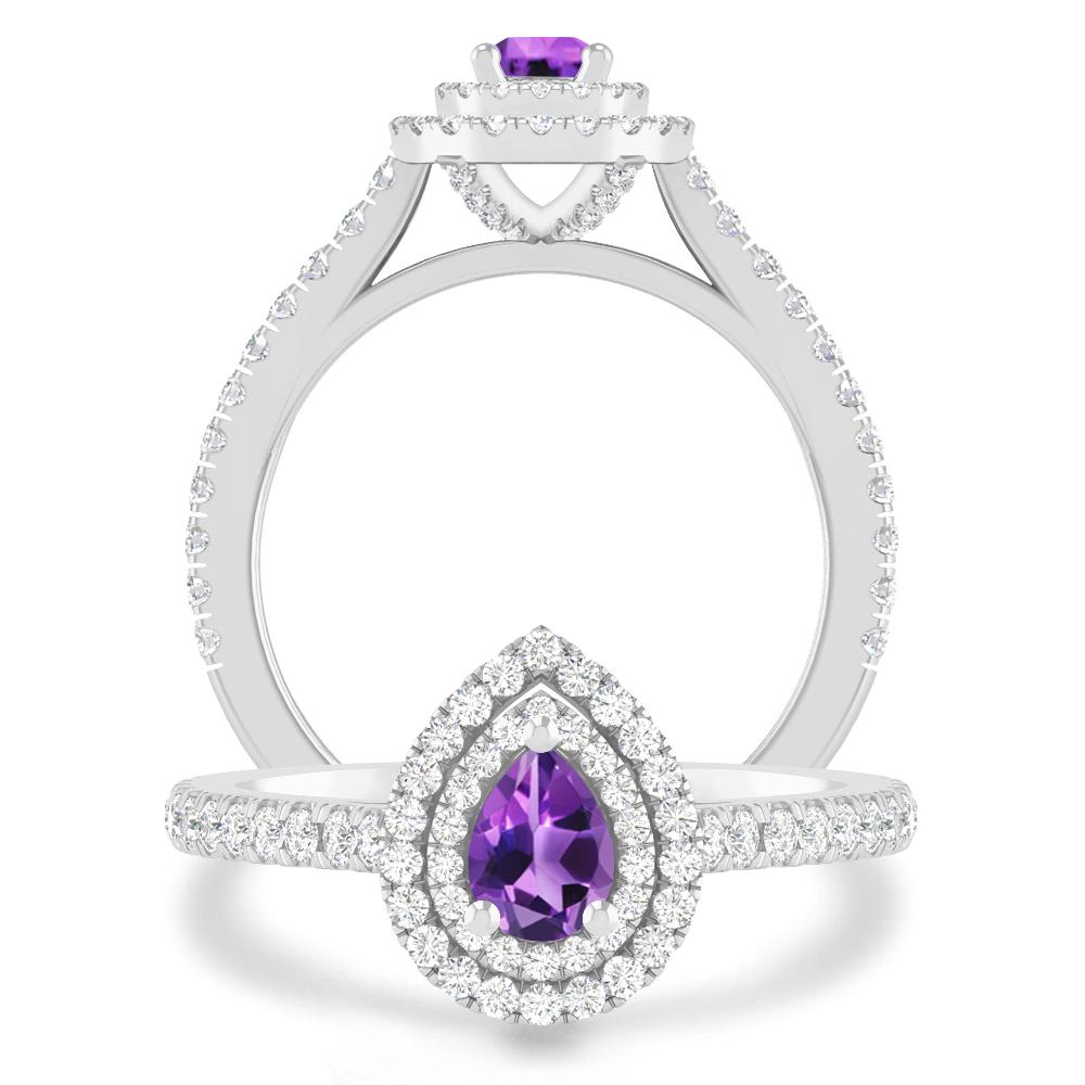 White Gold - Amethyst