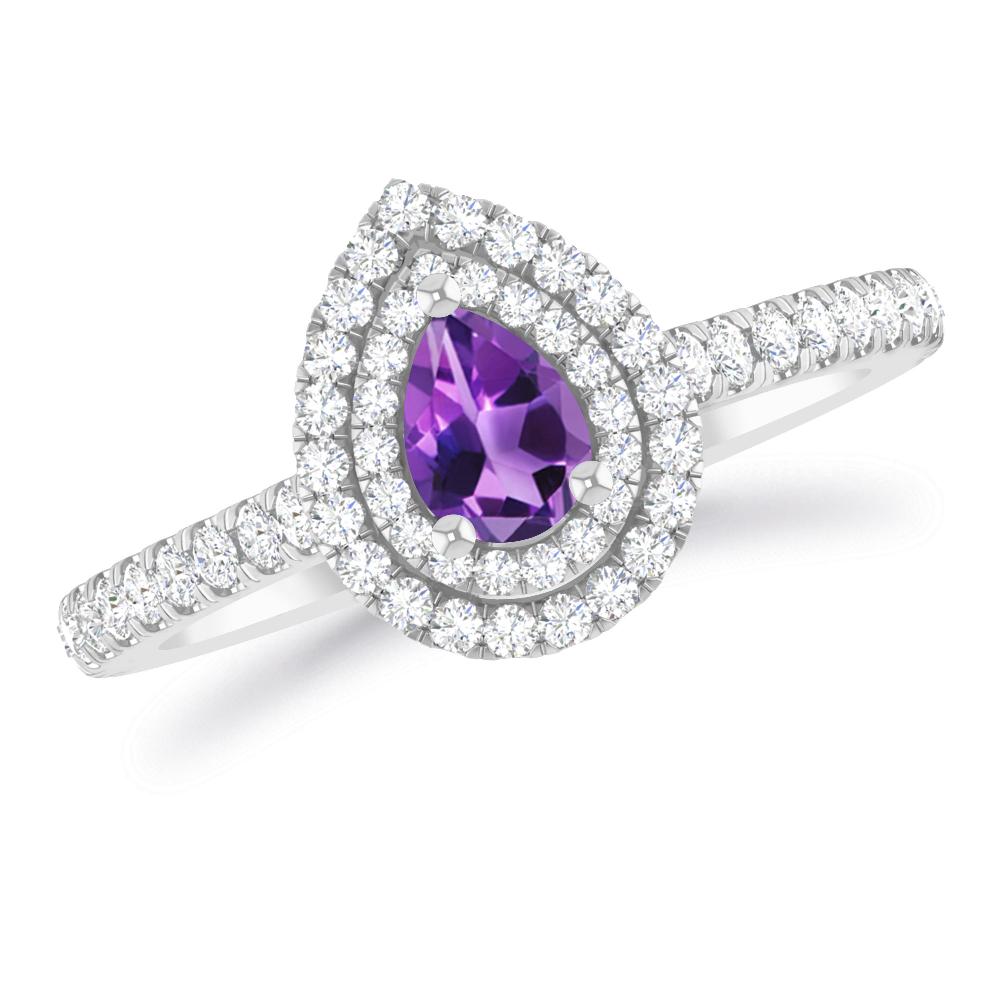 White Gold - Amethyst