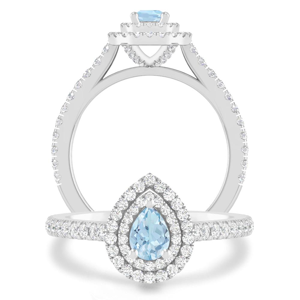 White Gold - Aquamarine