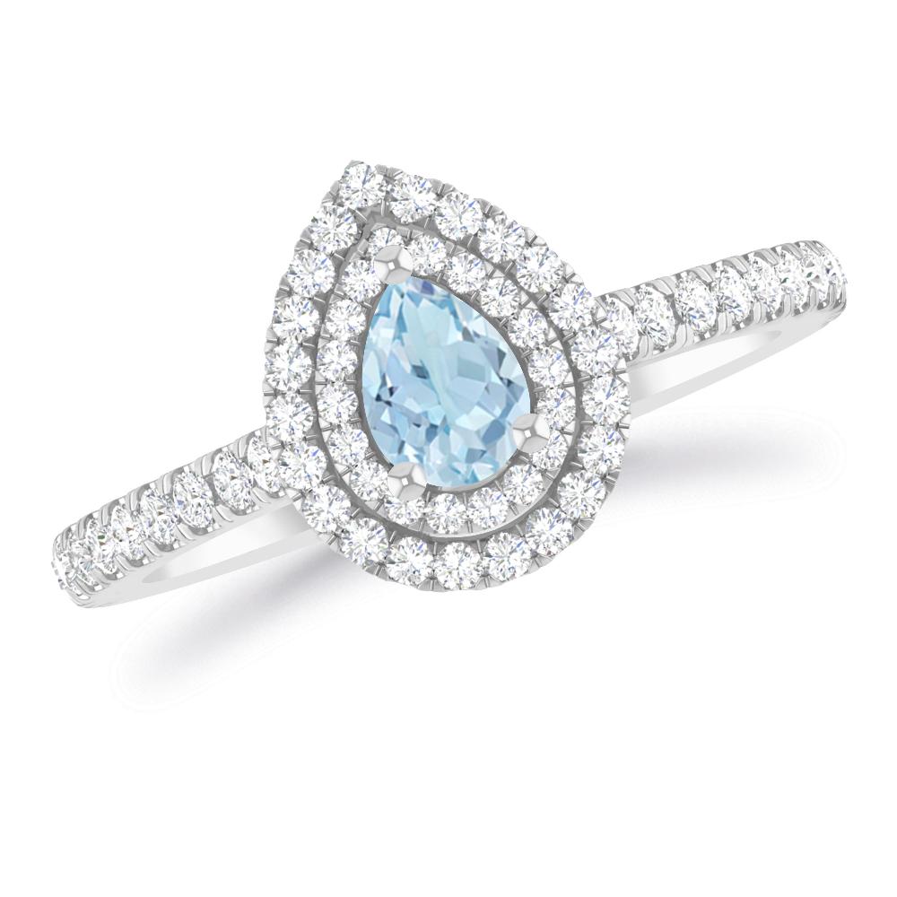 White Gold - Aquamarine