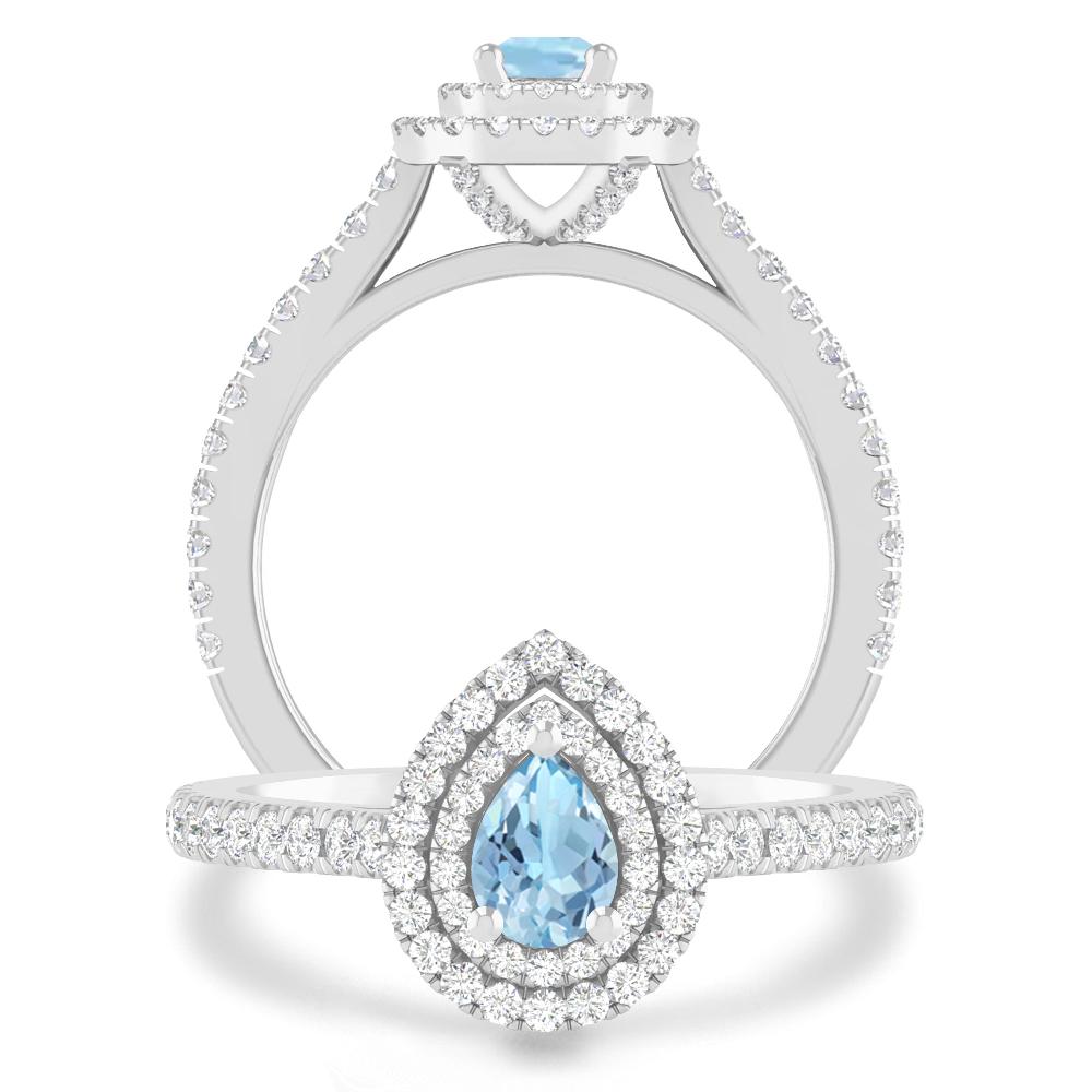 White Gold - Aquamarine