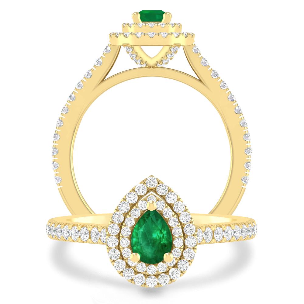 Yellow Gold - Emerald