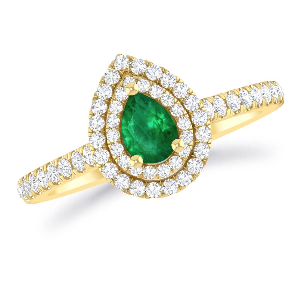 Yellow Gold - Emerald