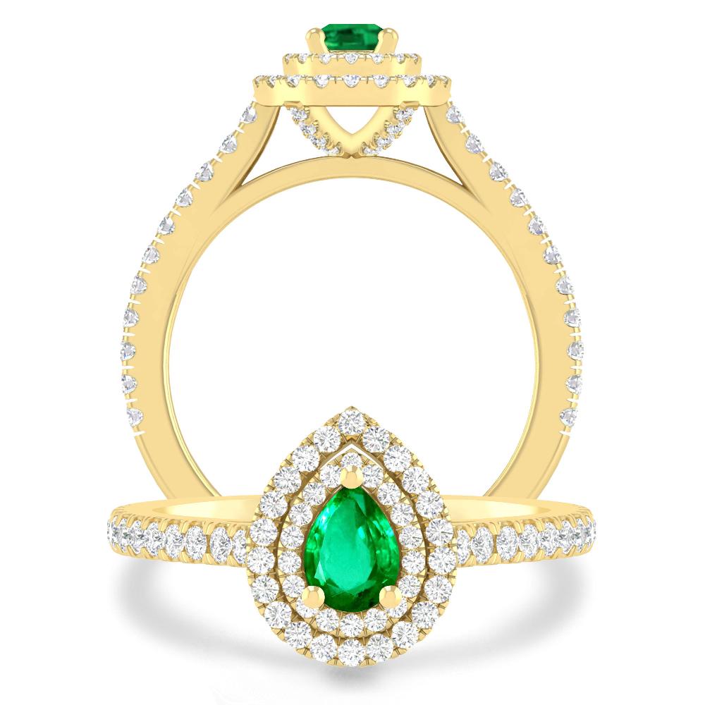 Yellow Gold - Emerald