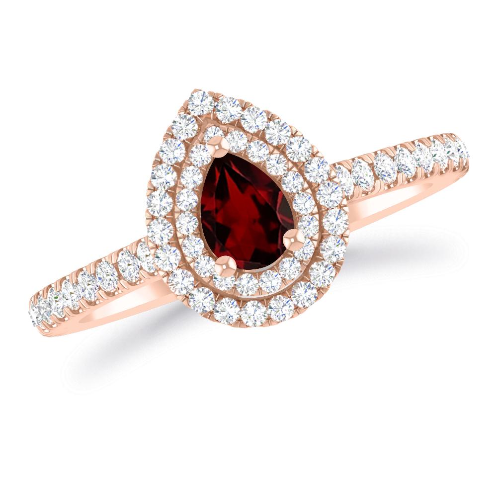 Rose Gold - Garnet