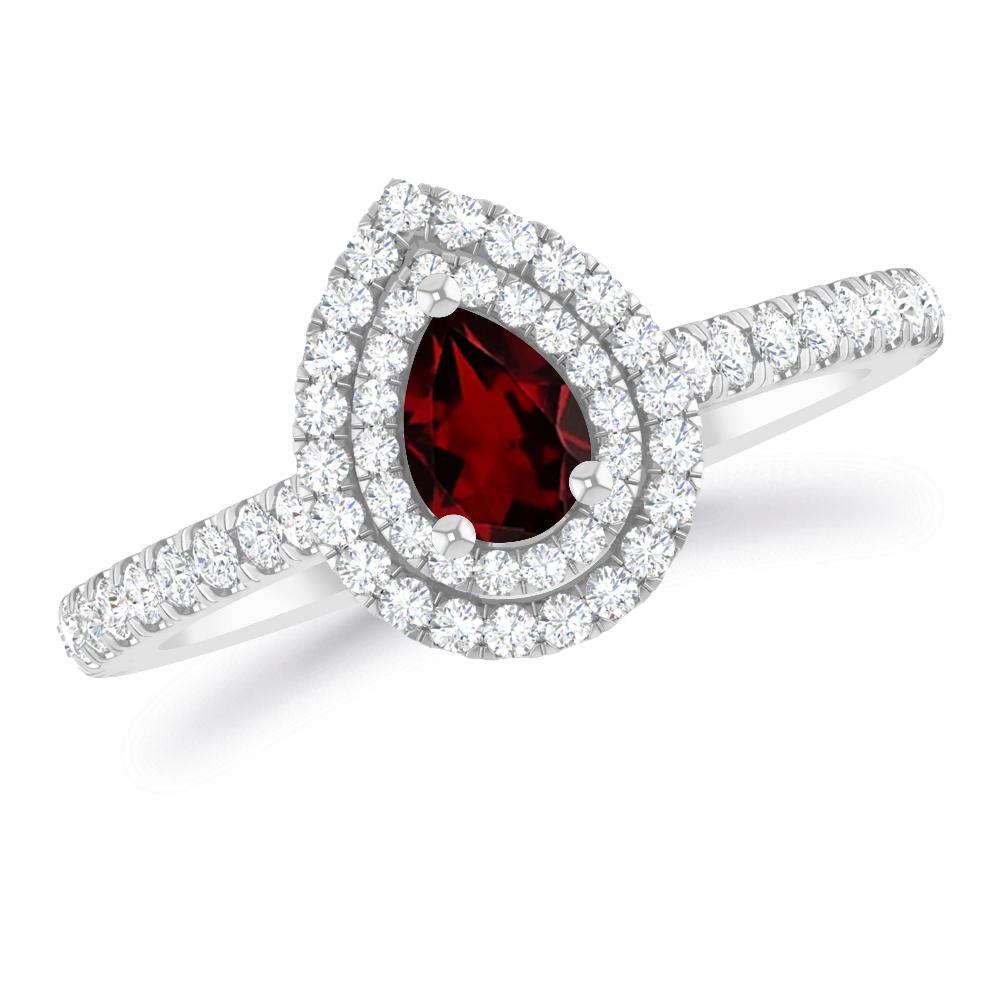 White Gold - Garnet