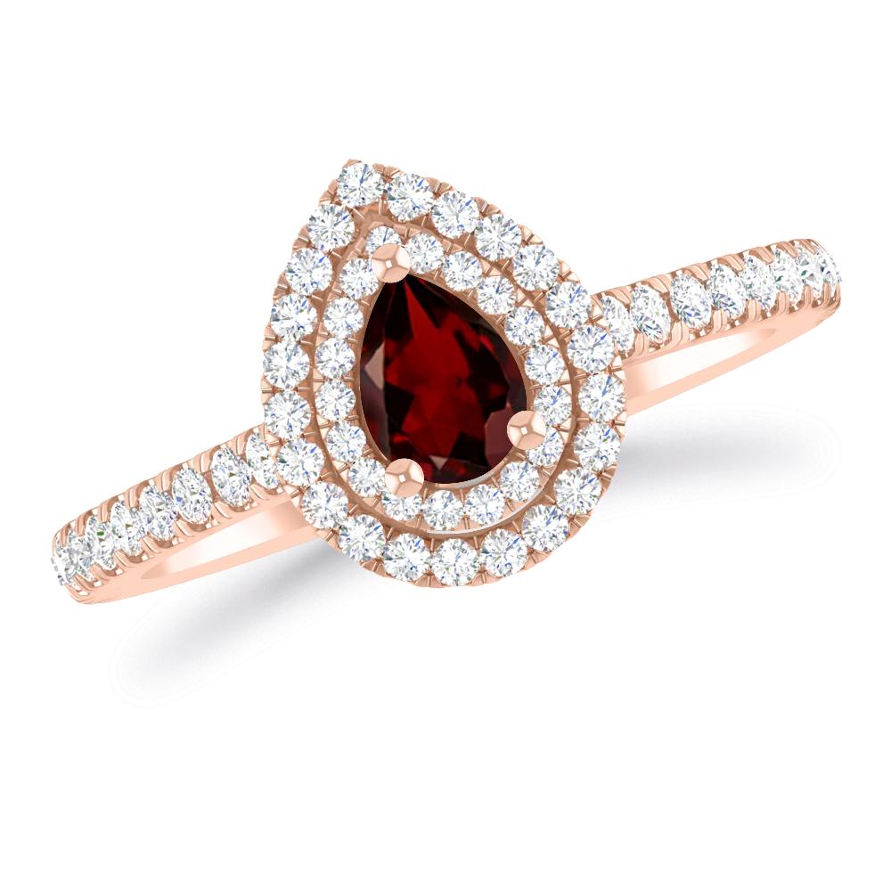 Rose Gold - Garnet