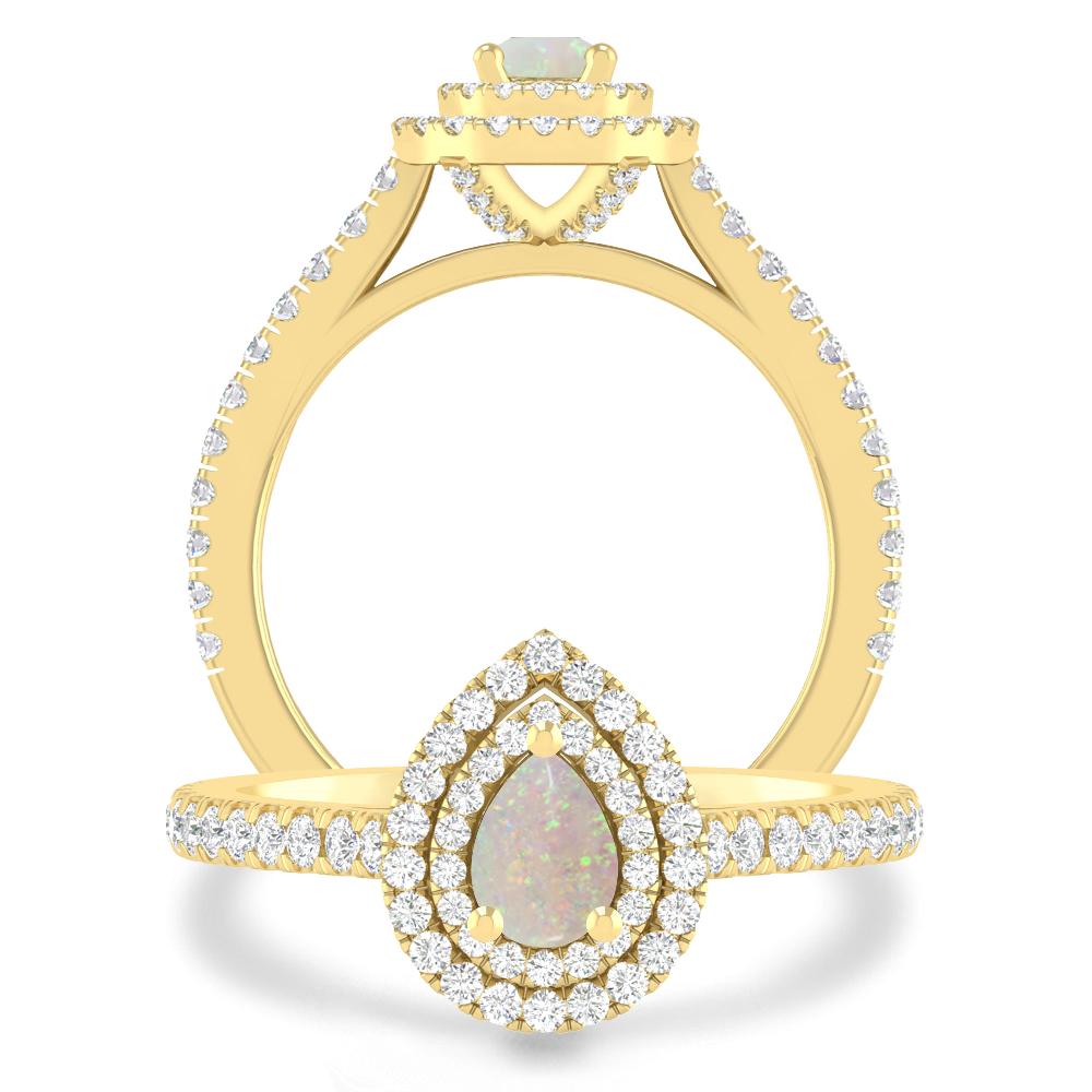 Yellow Gold - Opal