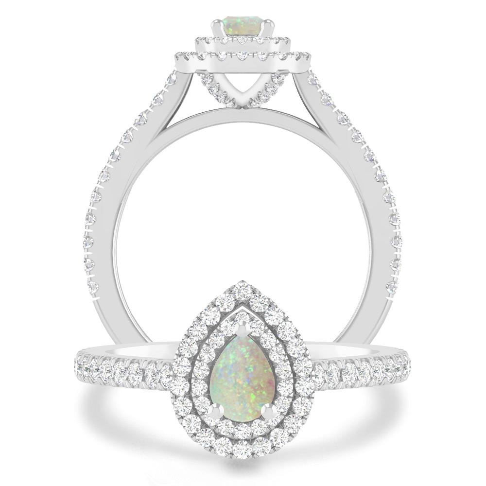 White Gold - Opal