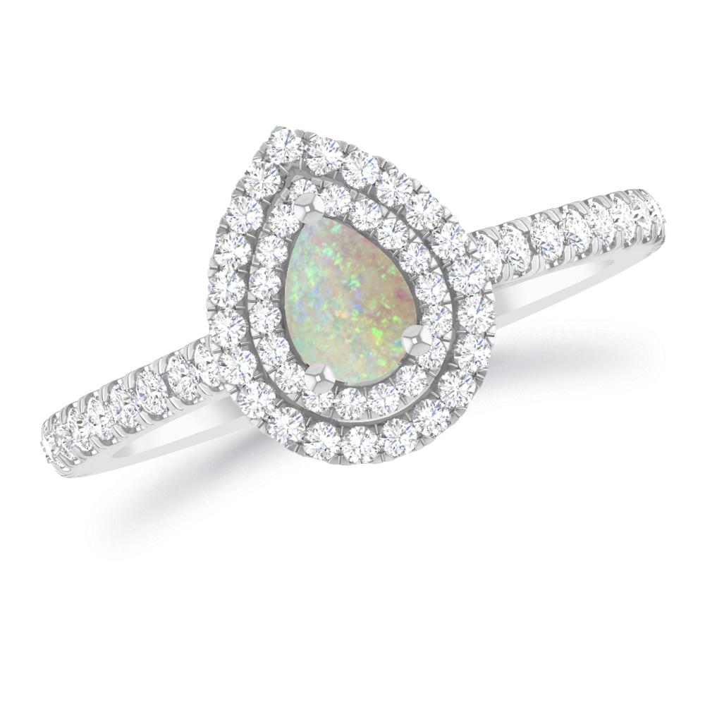 White Gold - Opal