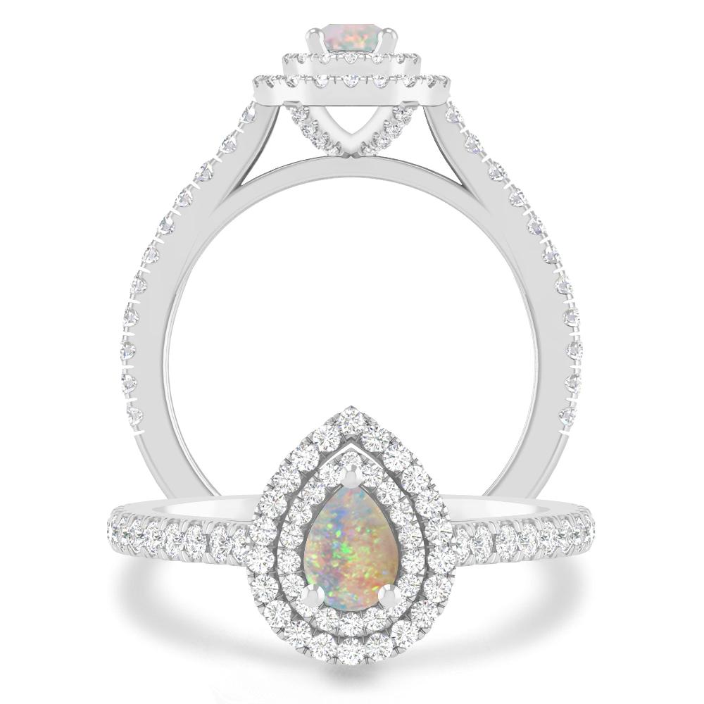 White Gold - Opal