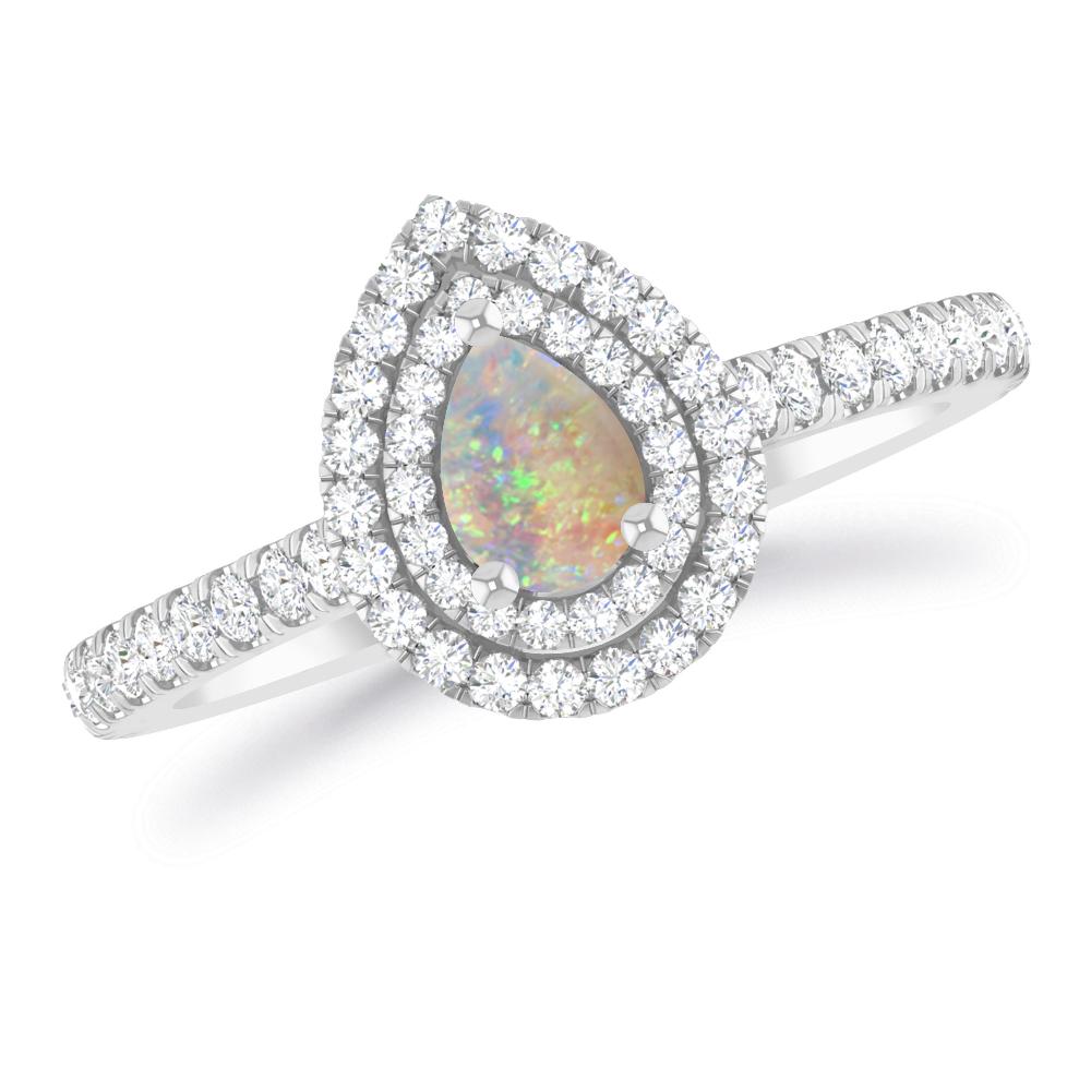 White Gold - Opal