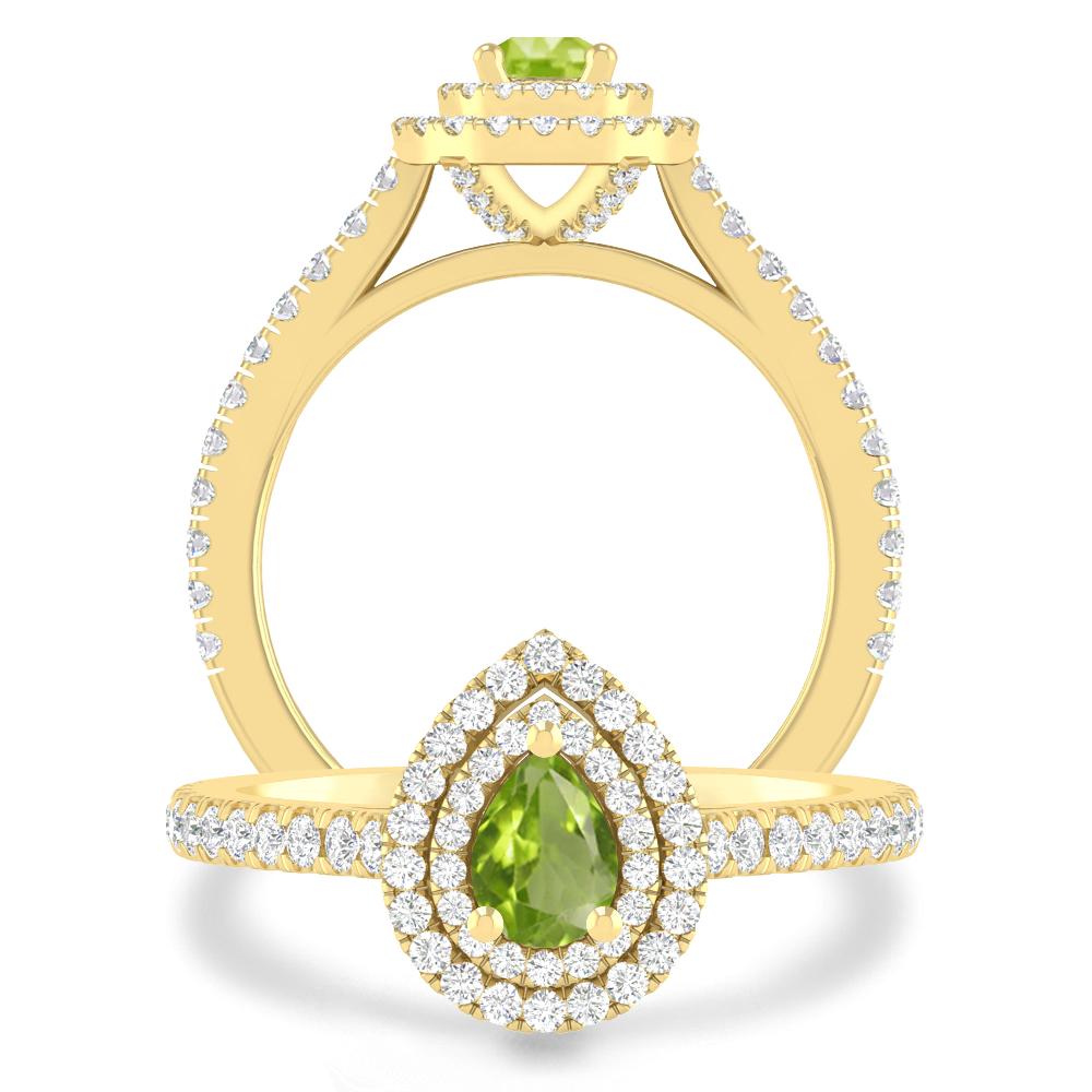 Yellow Gold - Peridot