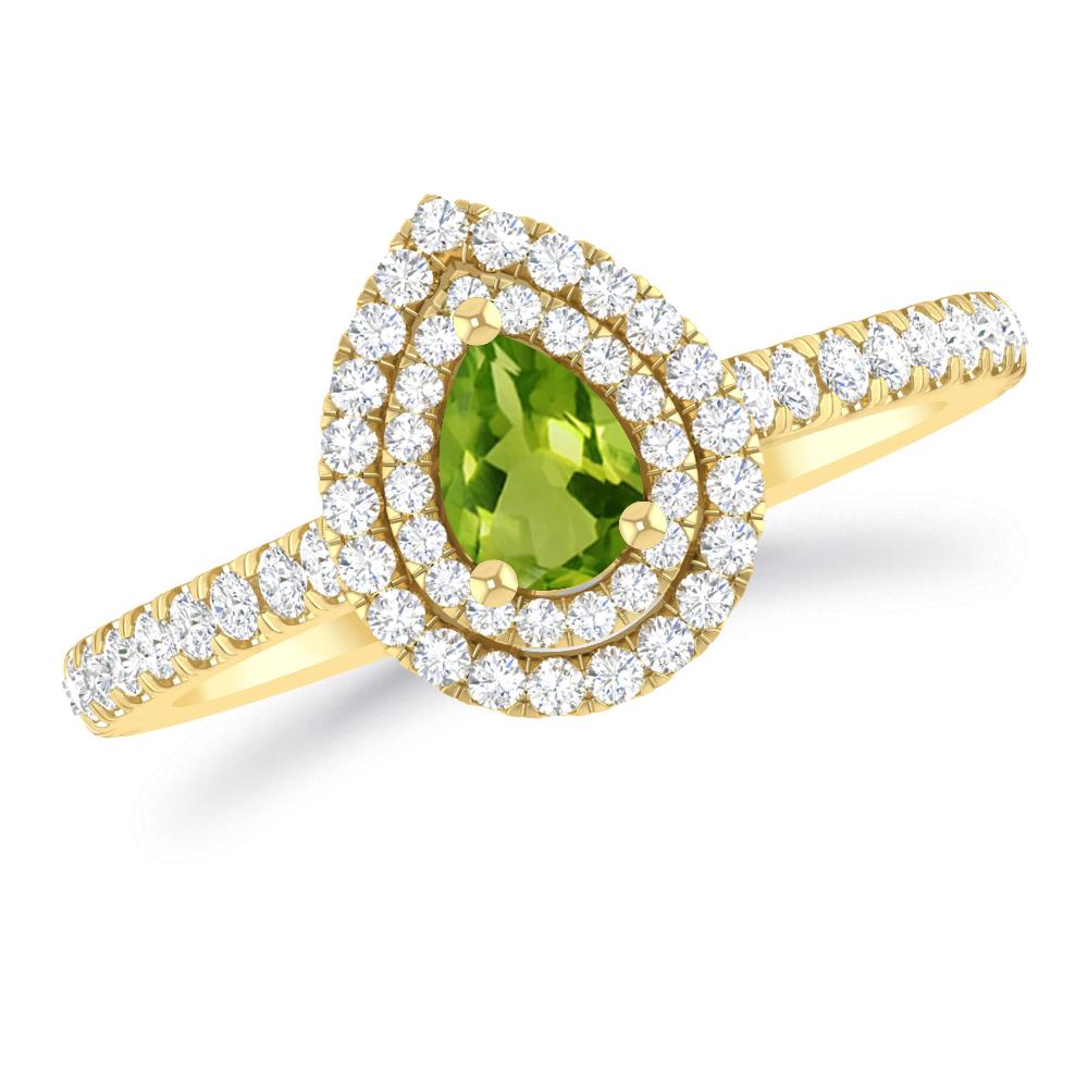 Yellow Gold - Peridot