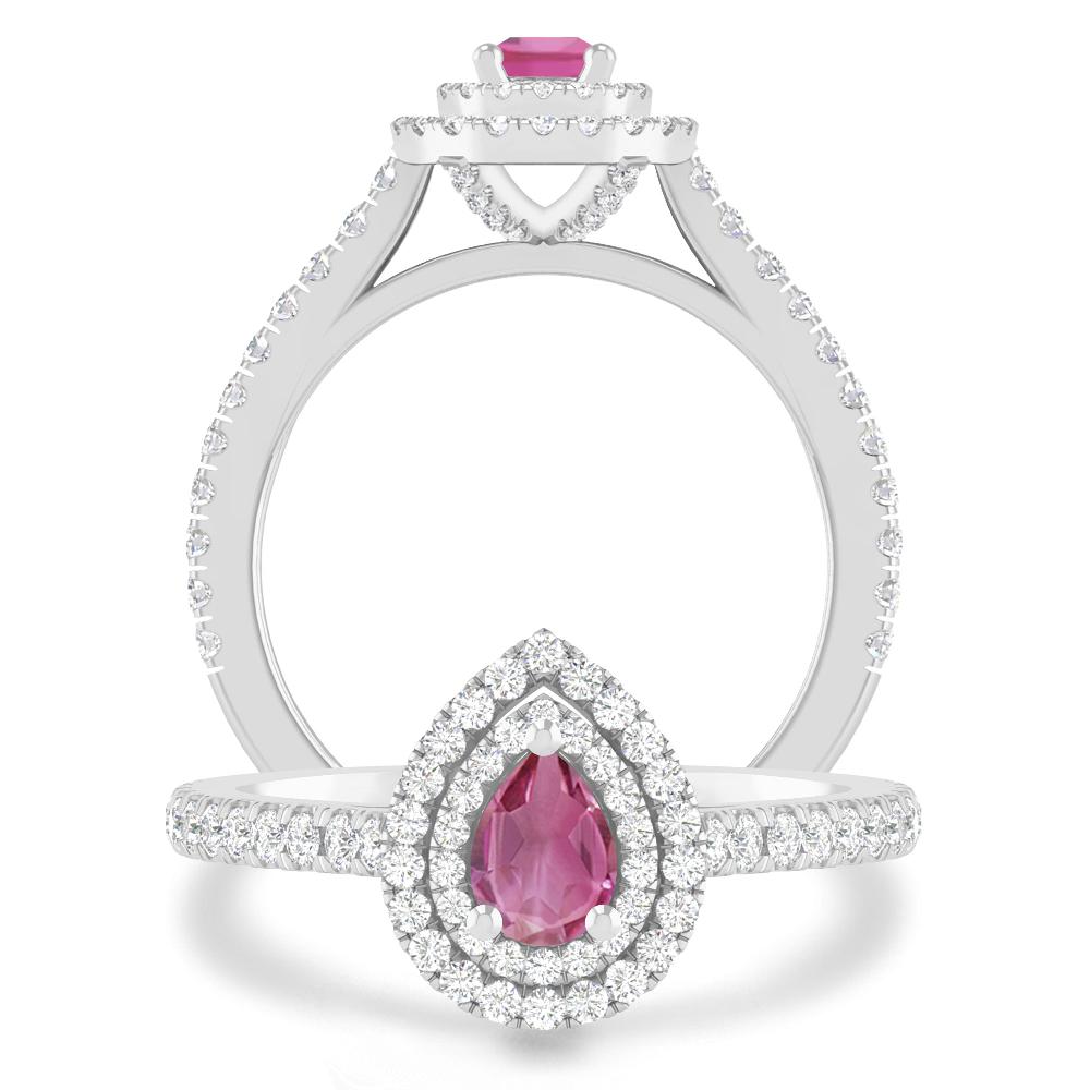 White Gold - Pink Tourmaline