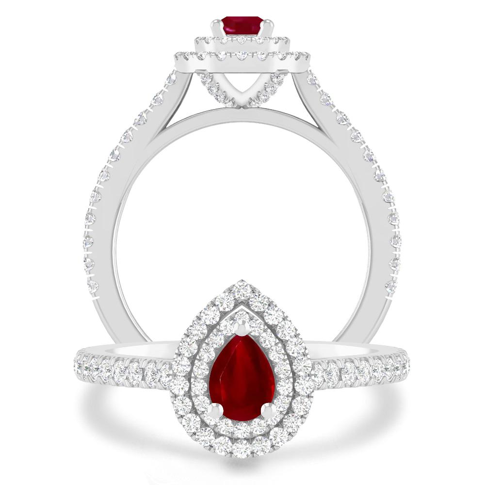 White Gold - Ruby