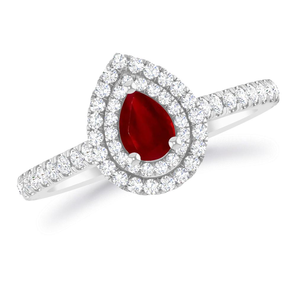 White Gold - Ruby