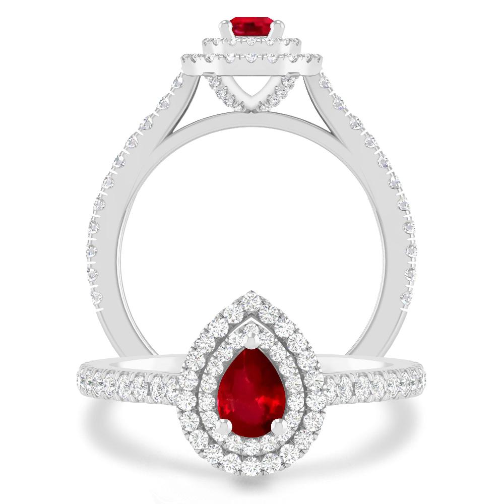 White Gold - Ruby