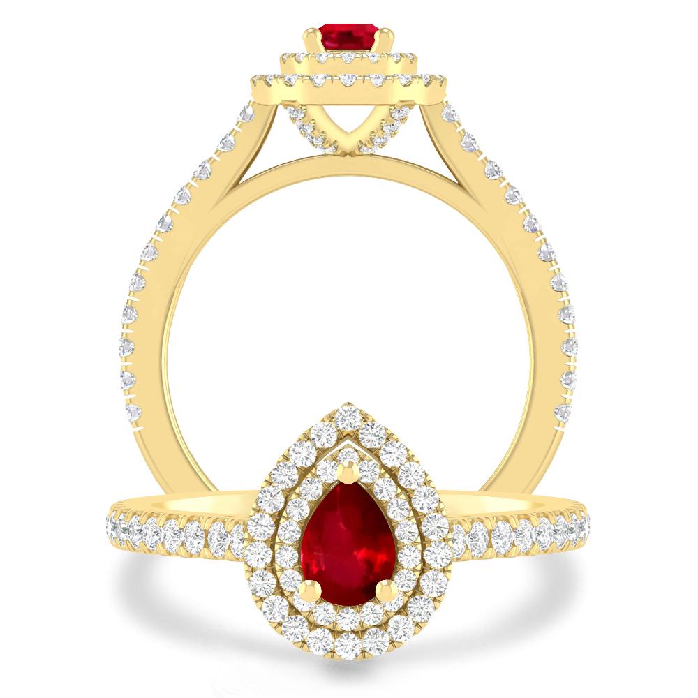 Yellow Gold - Ruby