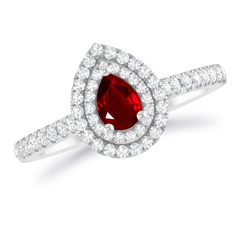 White Gold - Ruby