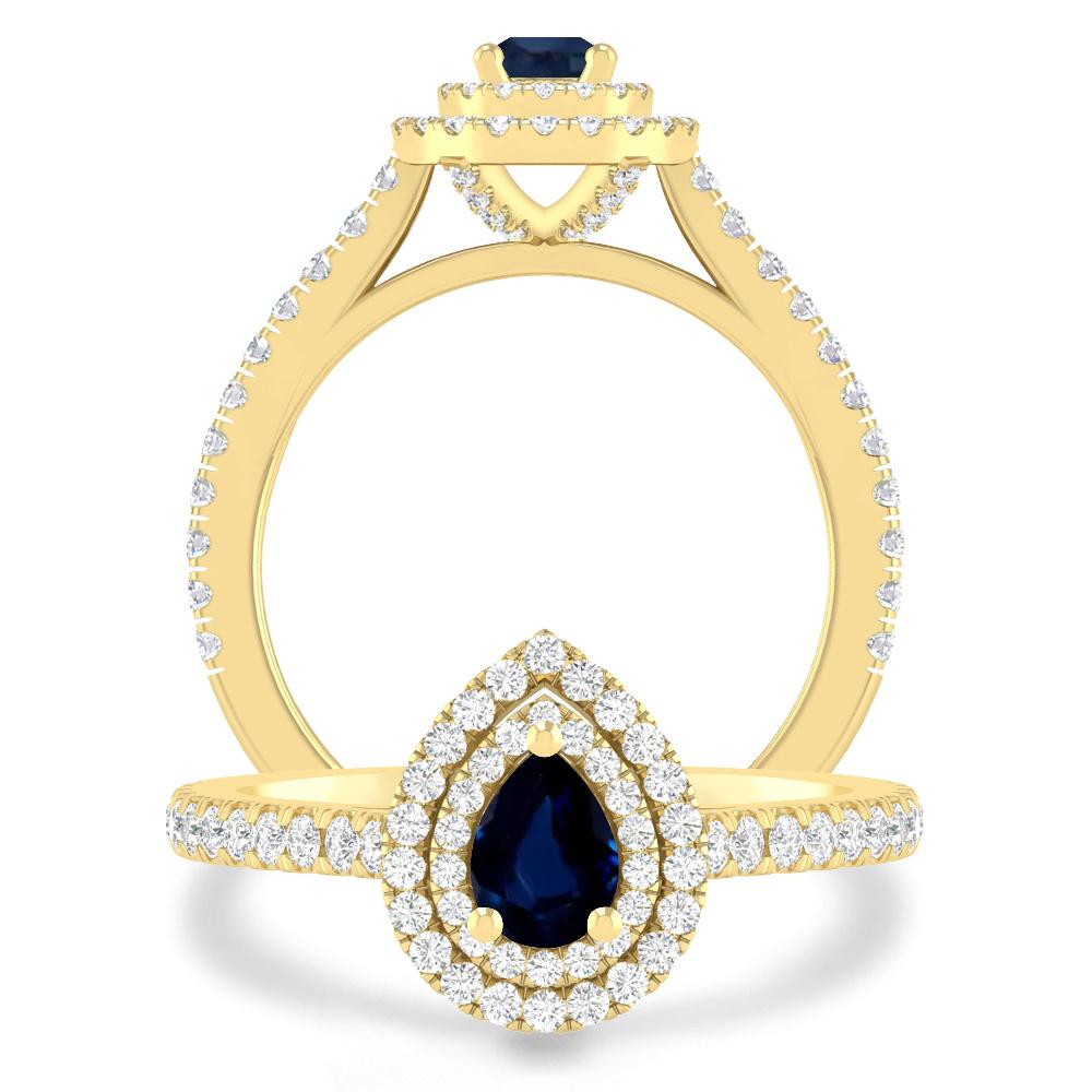 Yellow Gold - Sapphire