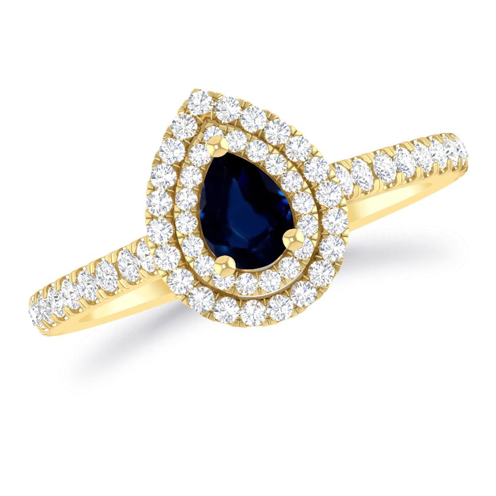 Yellow Gold - Sapphire