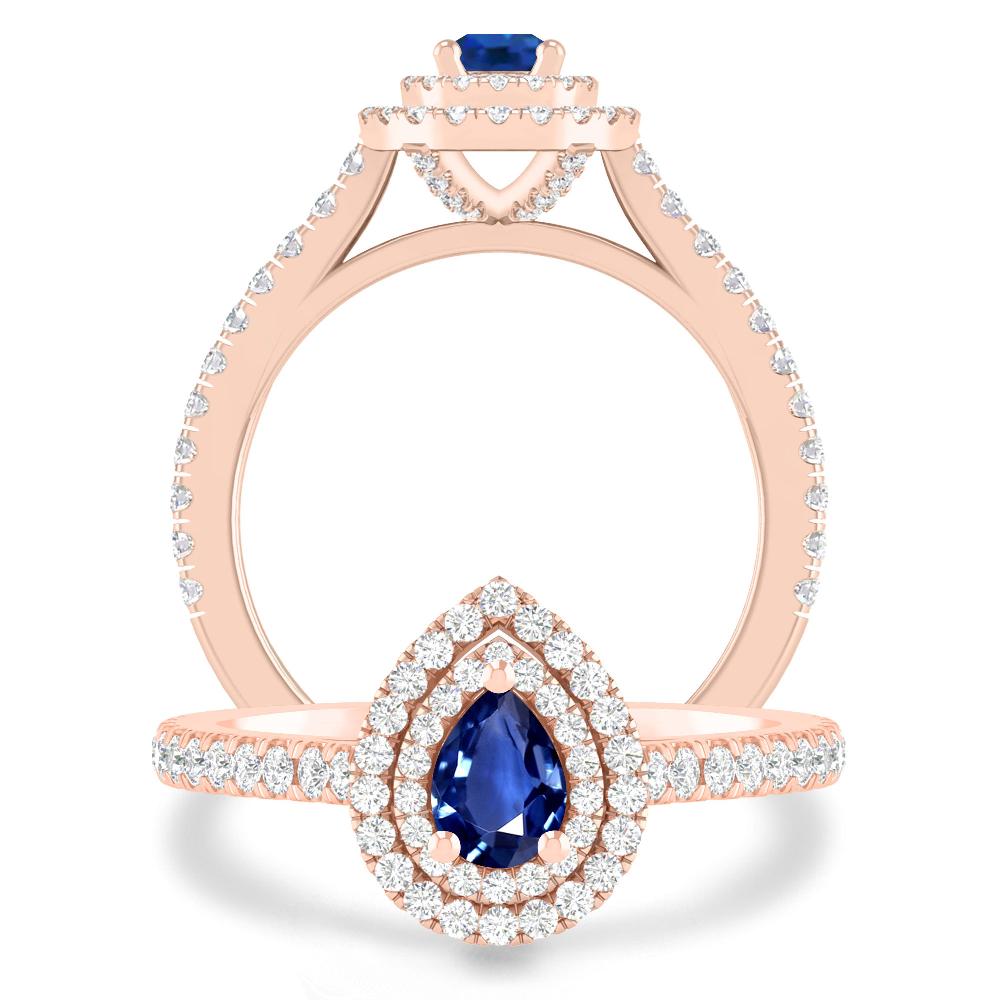 Rose Gold - Sapphire