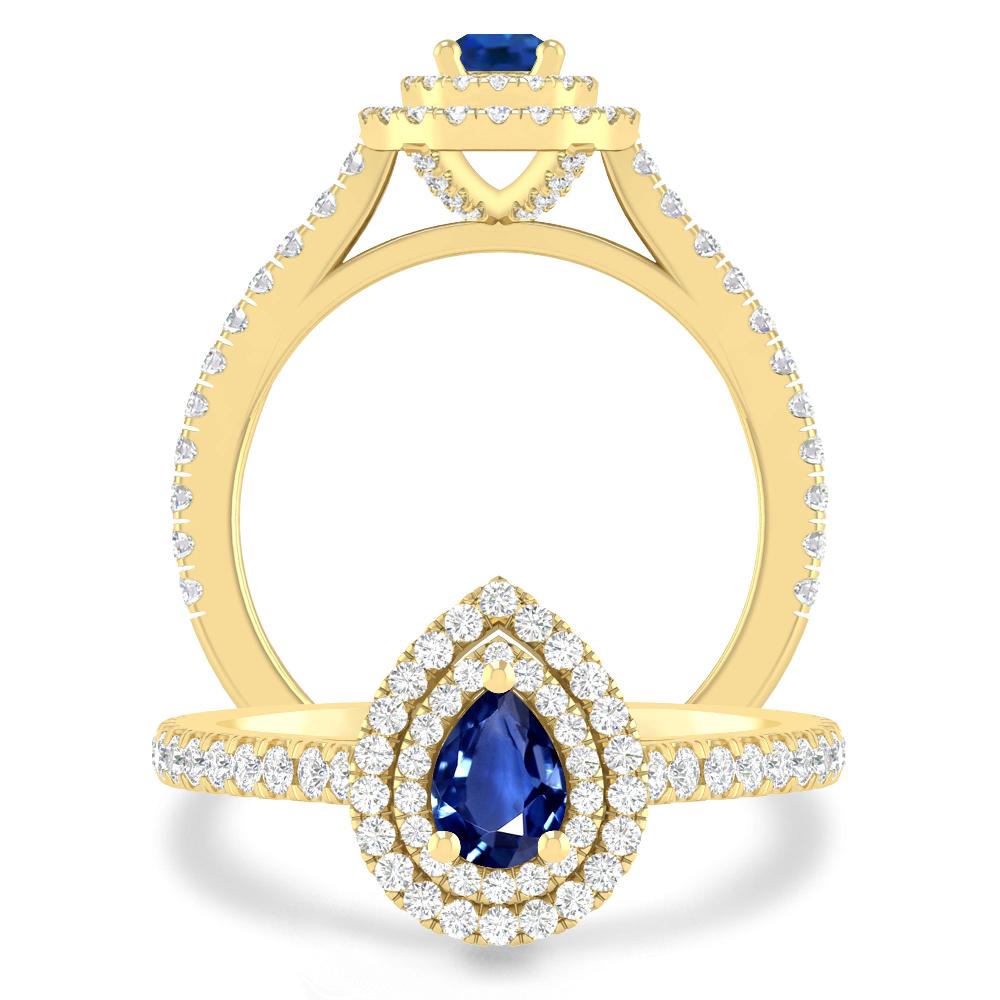 Yellow Gold - Sapphire