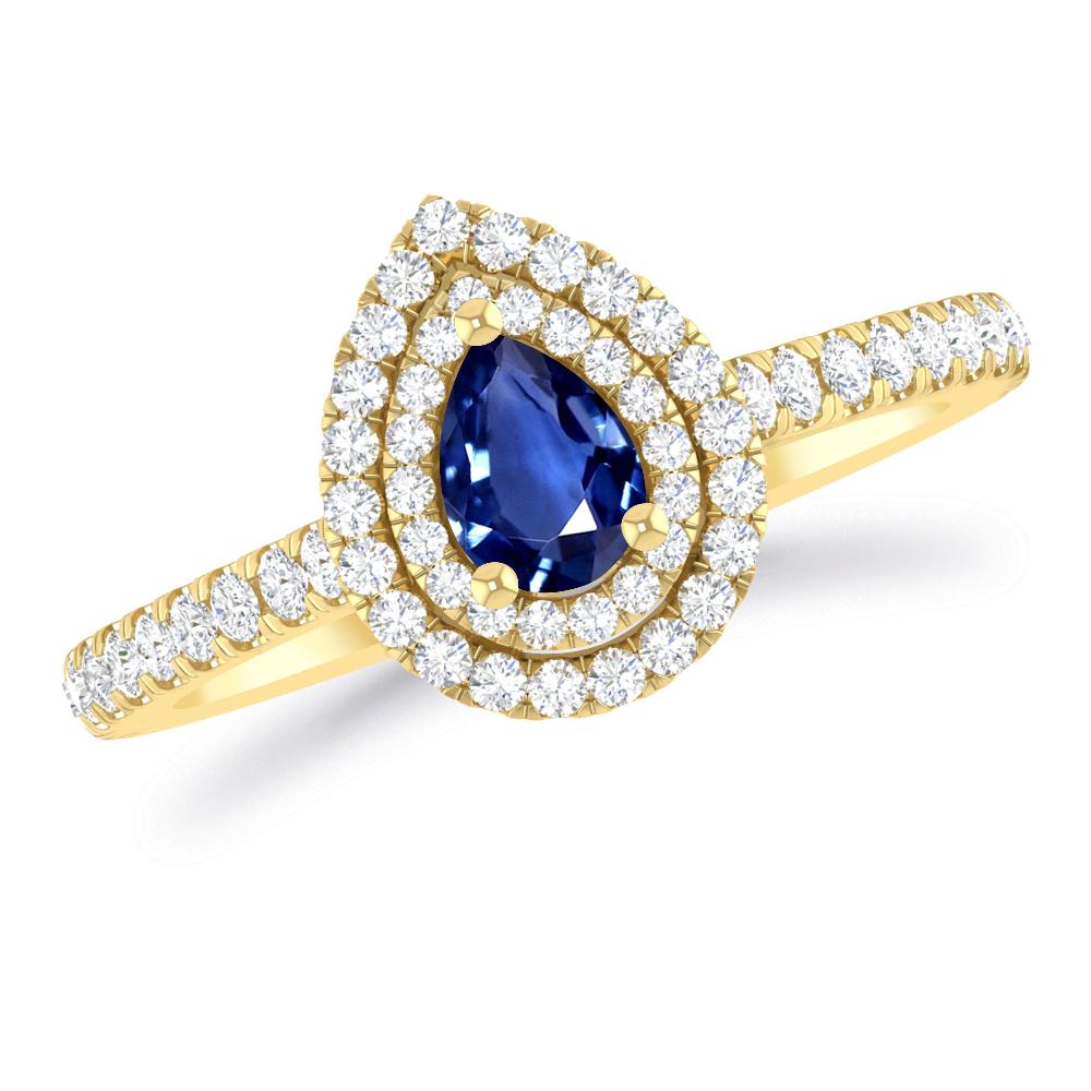 Yellow Gold - Sapphire