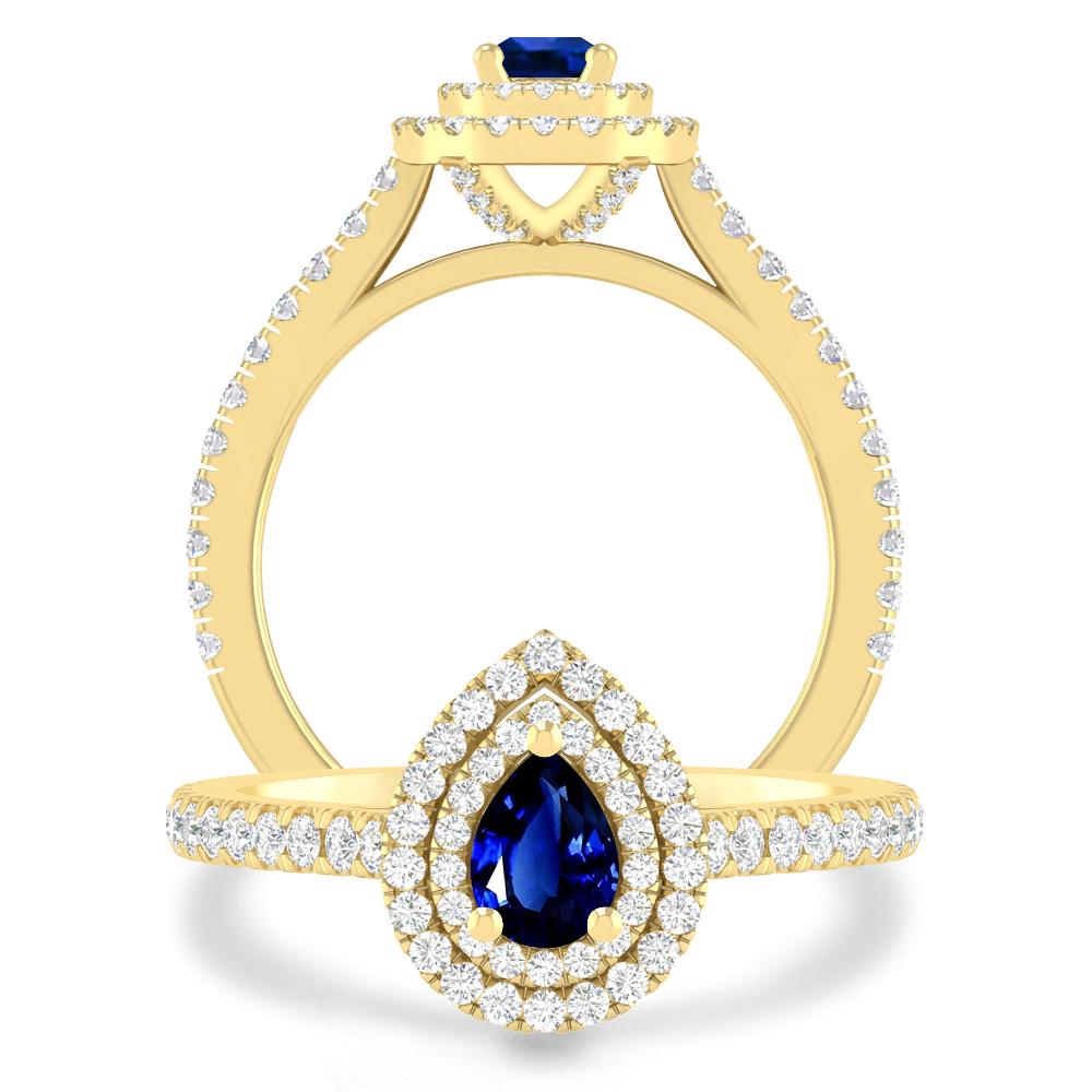 Yellow Gold - Sapphire